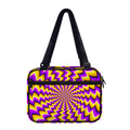 Yellow Dizzy Moving Optical Illusion Double Strap Bible Bag
