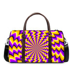 Yellow Dizzy Moving Optical Illusion Duffle Bag