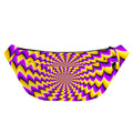 Yellow Dizzy Moving Optical Illusion Fanny Pack