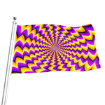 Yellow Dizzy Moving Optical Illusion Flag