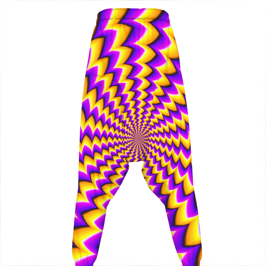 Yellow Dizzy Moving Optical Illusion Hammer Pants