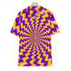 Yellow Dizzy Moving Optical Illusion Hawaiian Shirt