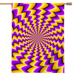 Yellow Dizzy Moving Optical Illusion House Flag