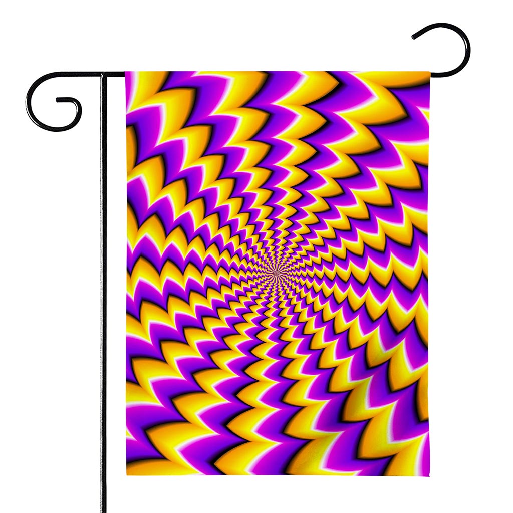 Yellow Dizzy Moving Optical Illusion House Flag