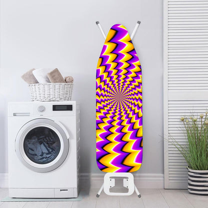 Yellow Dizzy Moving Optical Illusion Ironing Board Cover