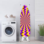 Yellow Dizzy Moving Optical Illusion Ironing Board Cover