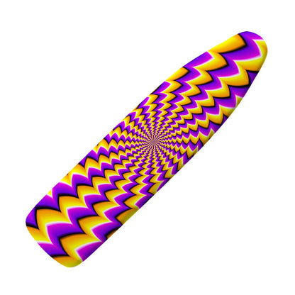 Yellow Dizzy Moving Optical Illusion Ironing Board Cover