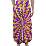 Yellow Dizzy Moving Optical Illusion Lantern Pants