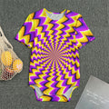 Yellow Dizzy Moving Optical Illusion Men's Bodysuit