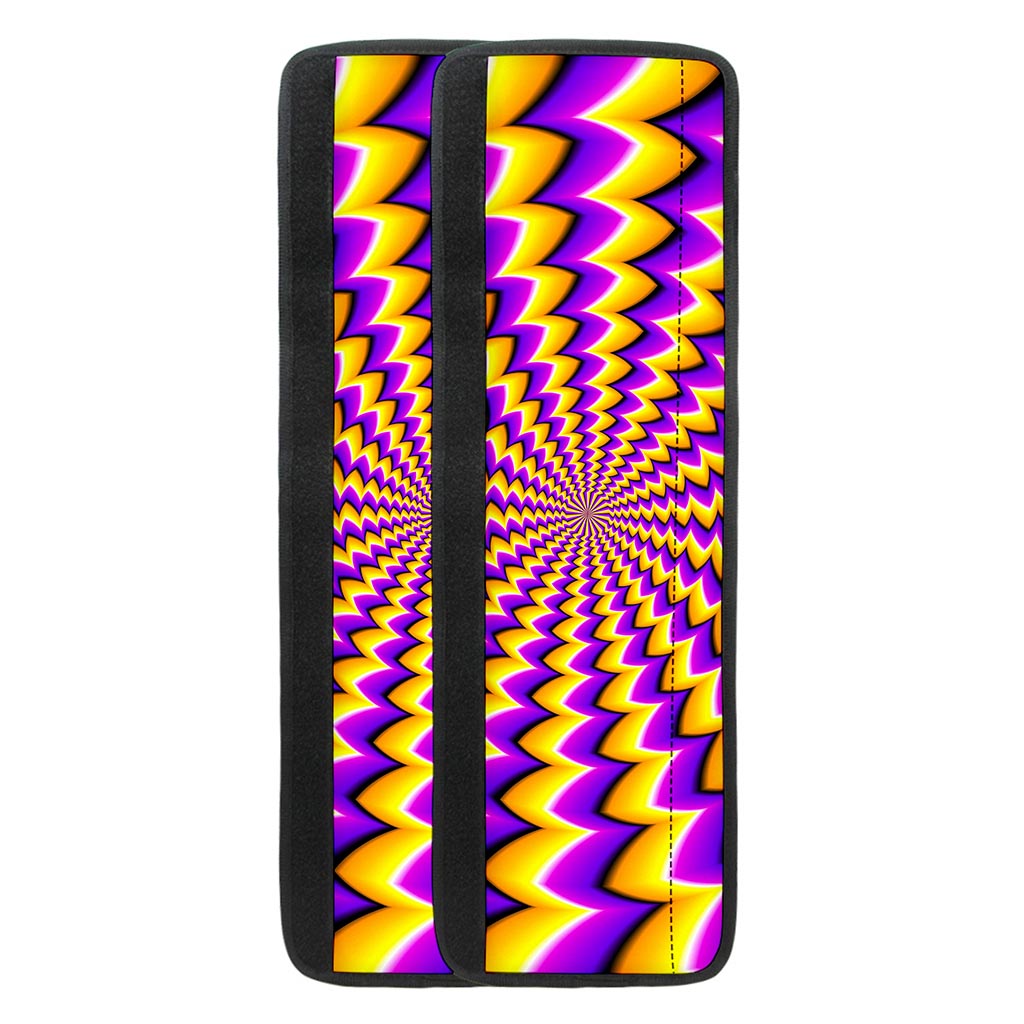 Yellow Dizzy Moving Optical Illusion Refrigerator Handle Covers