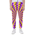 Yellow Dizzy Moving Optical Illusion Joggers