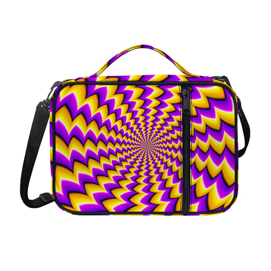 Yellow Dizzy Moving Optical Illusion Shoulder Strap Bible Bag