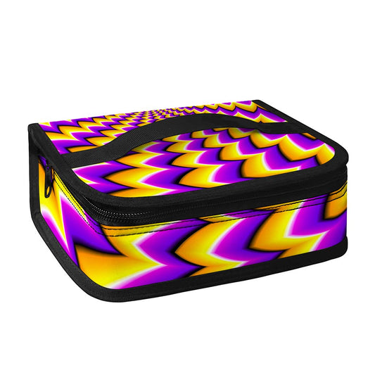 Yellow Dizzy Moving Optical Illusion Small Lunch Bag