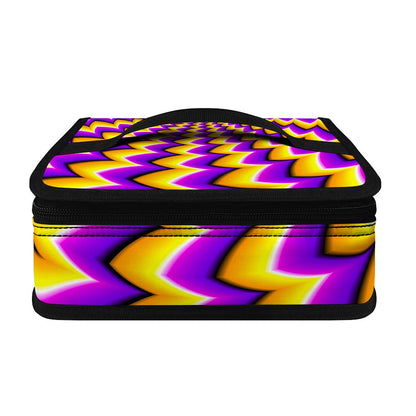 Yellow Dizzy Moving Optical Illusion Small Lunch Bag