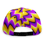 Yellow Dizzy Moving Optical Illusion Snapback Cap