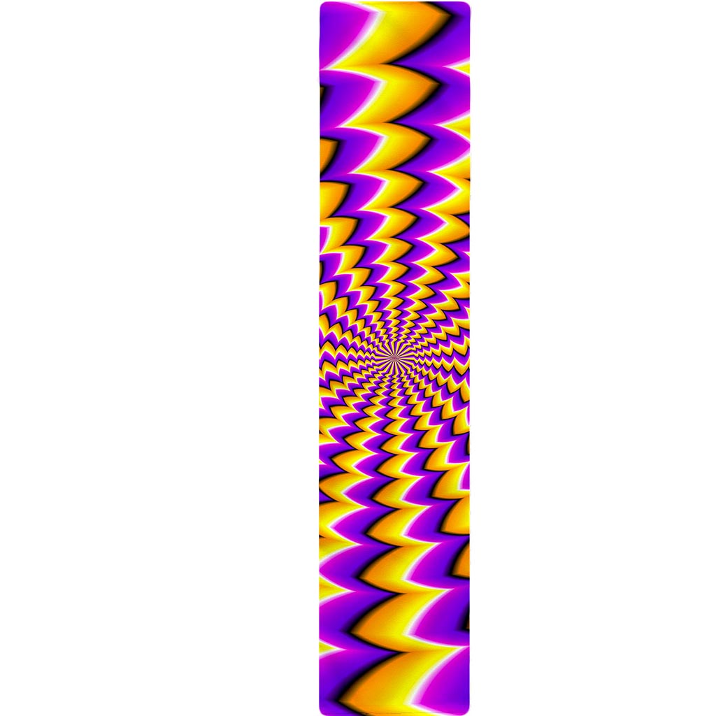 Yellow Dizzy Moving Optical Illusion Table Runner