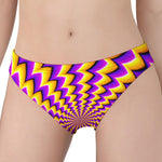 Yellow Dizzy Moving Optical Illusion Women's Panties