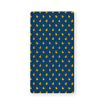 Yellow Duck Pattern Print Baby Crib Sheet