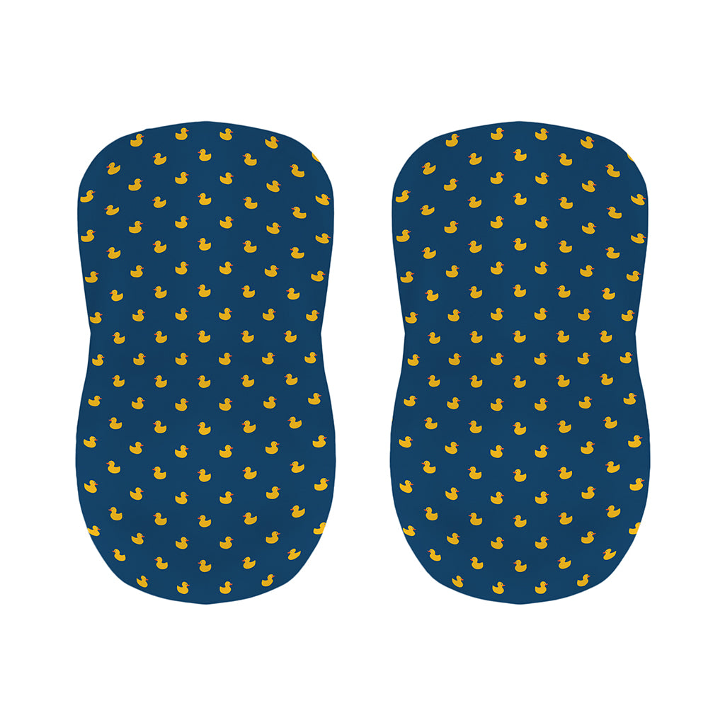 Yellow Duck Pattern Print Bar Stool Covers