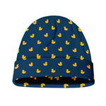 Yellow Duck Pattern Print Beanie