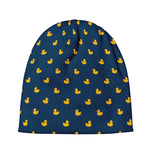 Yellow Duck Pattern Print Beanie