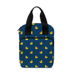 Yellow Duck Pattern Print Bible Tote Bag