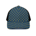 Yellow Duck Pattern Print Black Mesh Trucker Hat
