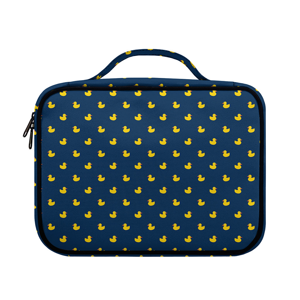 Yellow Duck Pattern Print Briefcase Bible Bag