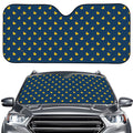 Yellow Duck Pattern Print Car Windshield Sun Shade
