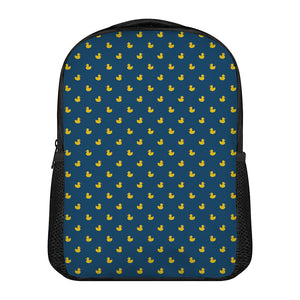 Yellow Duck Pattern Print Casual Backpack