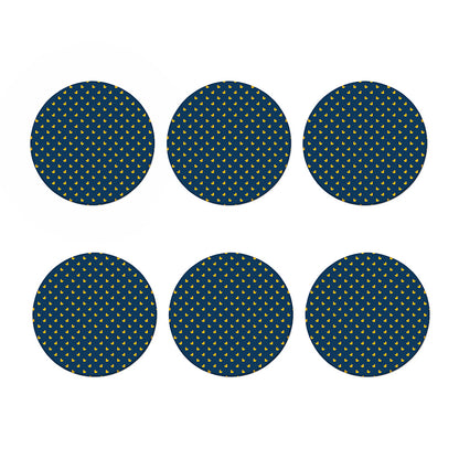 Yellow Duck Pattern Print Coaster Set