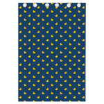 Yellow Duck Pattern Print Curtain