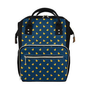 Yellow Duck Pattern Print Diaper Bag