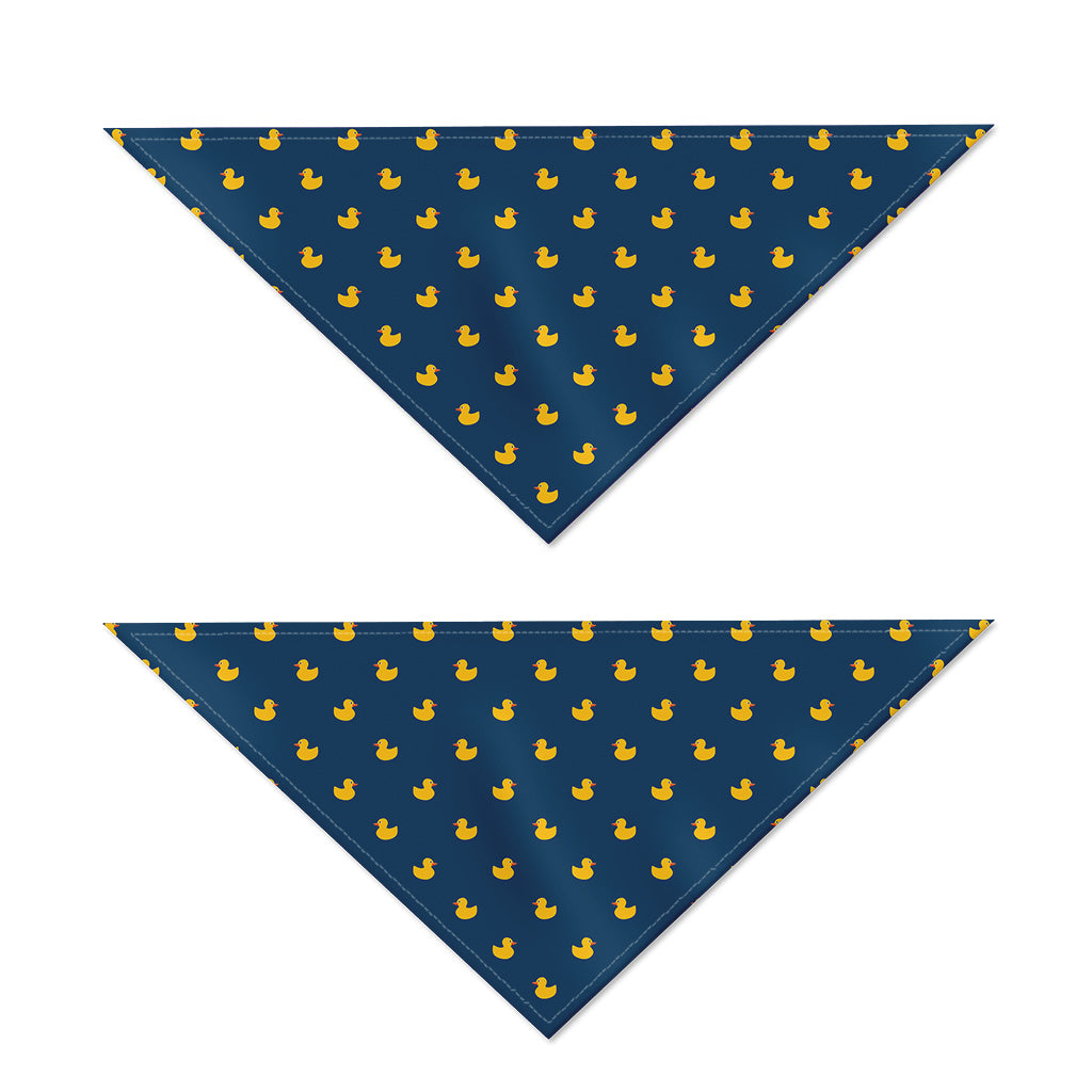 Yellow Duck Pattern Print Dog Bandana