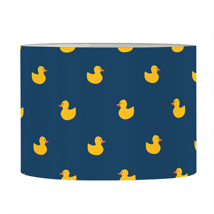 Yellow Duck Pattern Print Drum Lamp Shade
