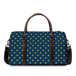 Yellow Duck Pattern Print Duffle Bag