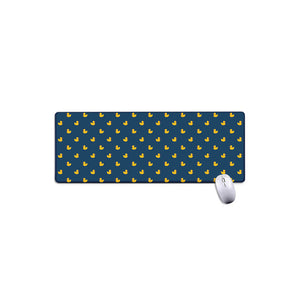 Yellow Duck Pattern Print Extended Mouse Pad