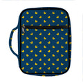 Yellow Duck Pattern Print Front Pocket Bible Bag