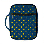 Yellow Duck Pattern Print Front Pocket Bible Bag