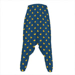 Yellow Duck Pattern Print Hammer Pants