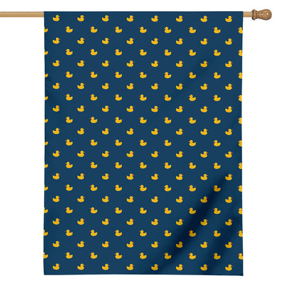 Yellow Duck Pattern Print House Flag