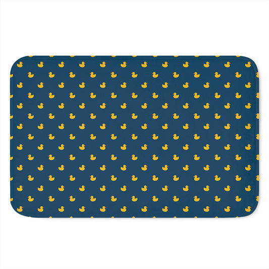 Yellow Duck Pattern Print Indoor Door Mat