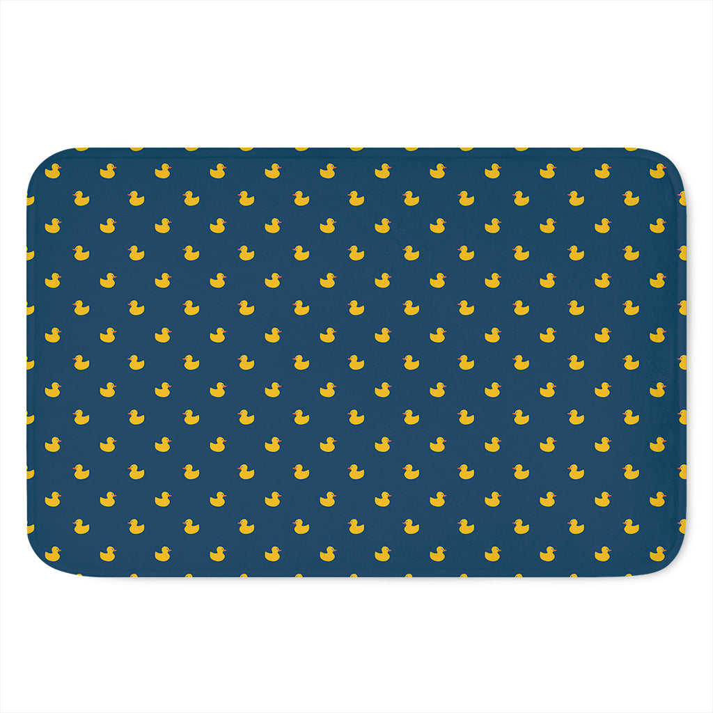 Yellow Duck Pattern Print Indoor Door Mat