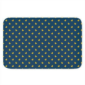 Yellow Duck Pattern Print Indoor Door Mat