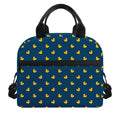 Yellow Duck Pattern Print Insulated Lunch Bag