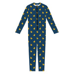 Yellow Duck Pattern Print Jumpsuit