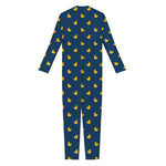 Yellow Duck Pattern Print Jumpsuit