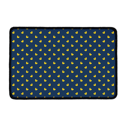 Yellow Duck Pattern Print Kitchen Mat