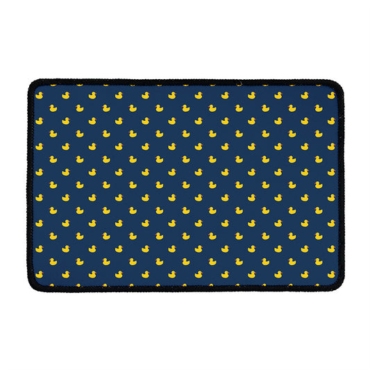 Yellow Duck Pattern Print Kitchen Mat