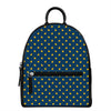 Yellow Duck Pattern Print Leather Backpack